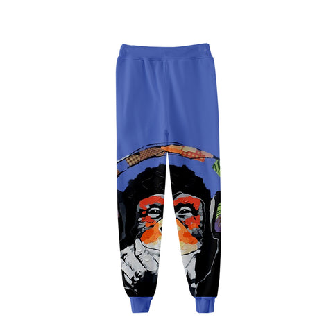 Image of Unisex Fashionable 3 Colors 3D Print Cartoon Orangutan Pants