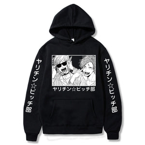 Yarichin Bitch Club Hoodie Japanese Anime Ayato Yuri Tamura Yui Casual Long Sleeve Pullover