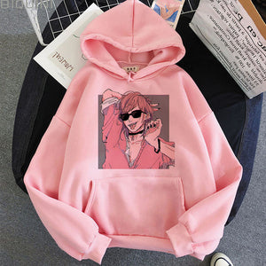 Yarichin Bitch Club Hoodie Harajuku Print Aesthetic Tops Hoodies Fashion Koop Sweatshirt