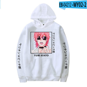 Anime Yarichin Bitch Club Sportswear Hoodies Hooded Long Sleeve Casual Sweatshirt