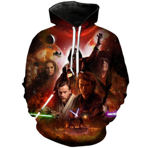 Star Wars 3D Printed Hoodie——Revenge of the Sith