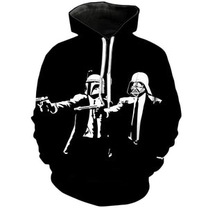 Pulp Fiction Dark side | Star Wars 3D Printed Hoodie