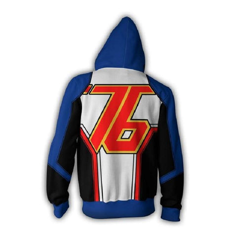 Image of Overwatch Hoodie - Soldier 76 Zip Up Hoodie