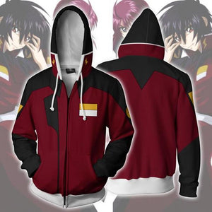 Gundam Zaft Uniform Hoodies - Pullover Mobile Suit Red Hoodie