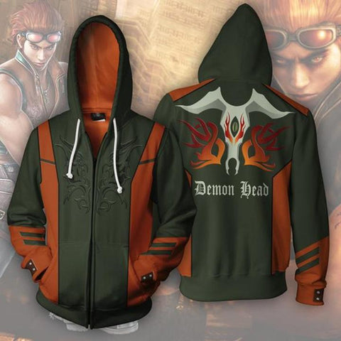 Image of Tekken Hoodies - Zip Up Hwaorang Hoodie