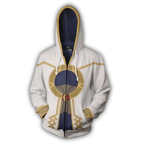 Image of Fire Emblem Hoodies - Zip Up Fire Emblem Kiran Cosplay Hoodie