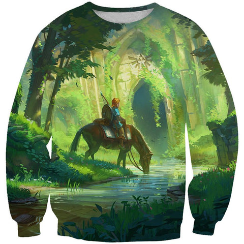 Image of Legend of Zelda Hoodies - Pullover Link Hoodie