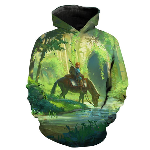 Image of Legend of Zelda Hoodies - Pullover Link Hoodie