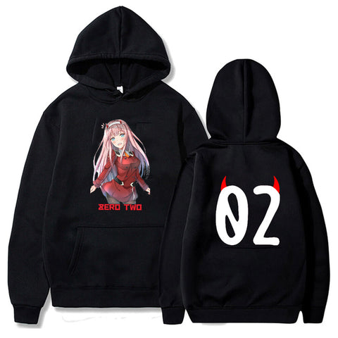 Image of Zero Two Darling In The Franxx Oversized Hoodies Anime Hoodie Streetwear Sweatshirt