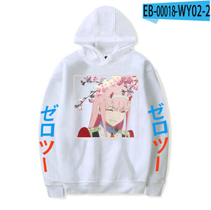 Zero Two Print Anime DARLING In The FRANXX Sweatshirts Hoodies