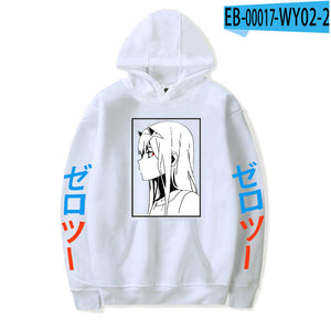 Zero Two Print Anime DARLING In The FRANXX Hoodies Sweatshirt