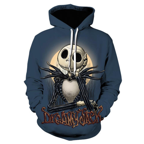 Image of 3D Print Unisex Nightmare Before Christmas Hoodies