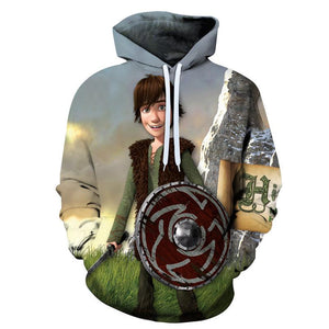 How To Train Your Dragon 3D Printed Hoodies - Fashion Hooded Sweatshirts