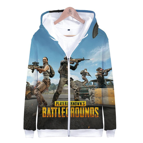 Image of Game PUBG Playerunknown's Battlegrounds 3D Zipper Hoodies Pullover