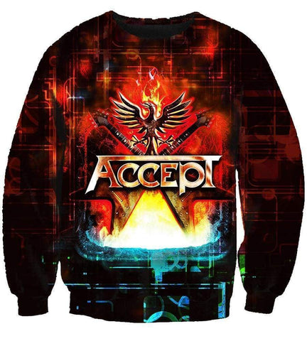 Image of Accept Hoodies - Pullover Red Hoodie