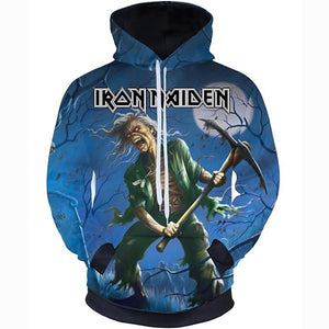 Iron Maiden Hoodie Unisex Hoodie Real Dead One 3D Print Pullover