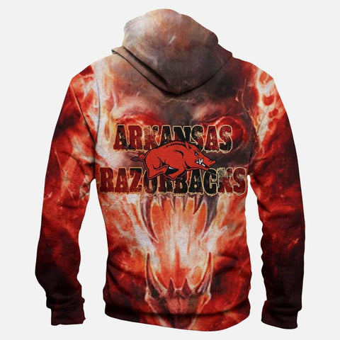 Image of Arkansas Razorbacks Hoodies - 3D Hoodie, Zip-Up, Sweatshirt, T-Shirt