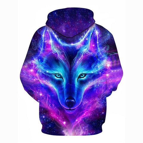 Image of 3D Printed Basic Hoodie - Hooded Wolves Animal Pullover