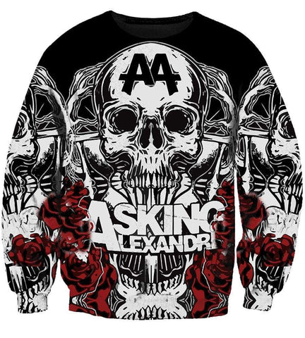 Image of Asking Alexandria Hoodies - Pullover Black Hoodie