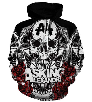 Asking Alexandria Hoodies - Pullover Black Hoodie