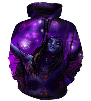 Avatar  Illuminate Hoodies - Pullover Purple Hoodie