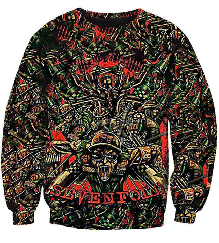 Image of Avenged Sevenfold Hoodies - Pullover Black Hoodie, Zip-Up, Sweatshirt, T-Shirt #2