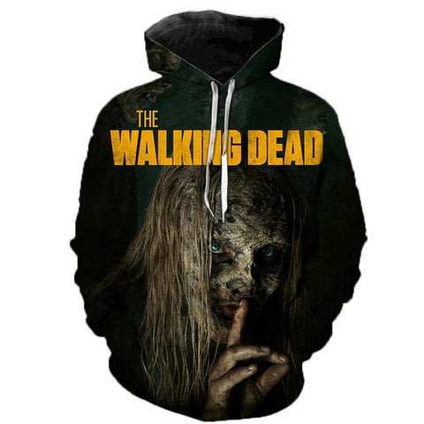 Image of The Walking Dead 3D Printed Hoodie - Fashion Casual Sweatshirts Pullover