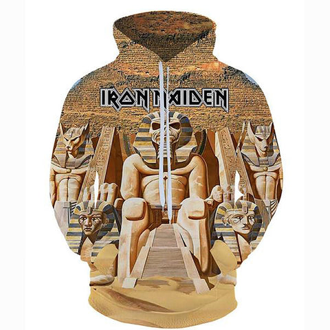 Image of Iron Maiden Hoodie - Unisex Real Dead One 3D Print Hoody Pullovers