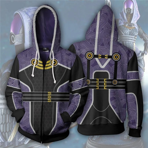 Image of Mass Effect 3 N7 Hoodie ——Tali'Zorah Hoodies Zipper Jacket