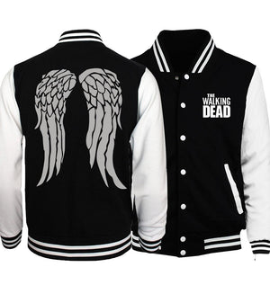 The Walking Dead Prinitng Baseball Uniform Casual Hoodies