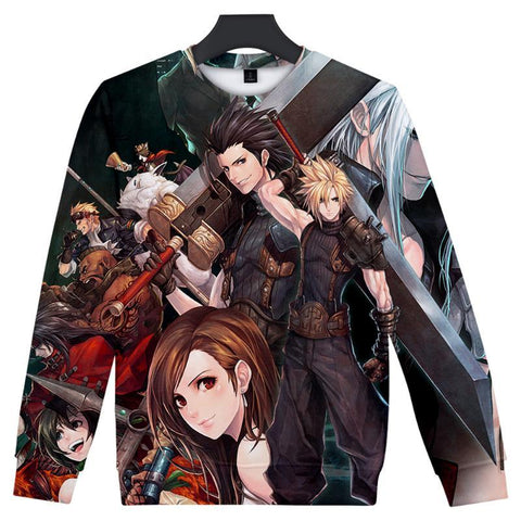 Image of 2019 Final Fantasy Harajuku O-Neck Long Sleeves Sweatshirt