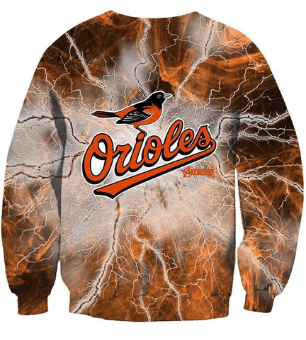 Image of The Avengers Baltimore Orioles Hoodies - Pullover Yellow Hoodie