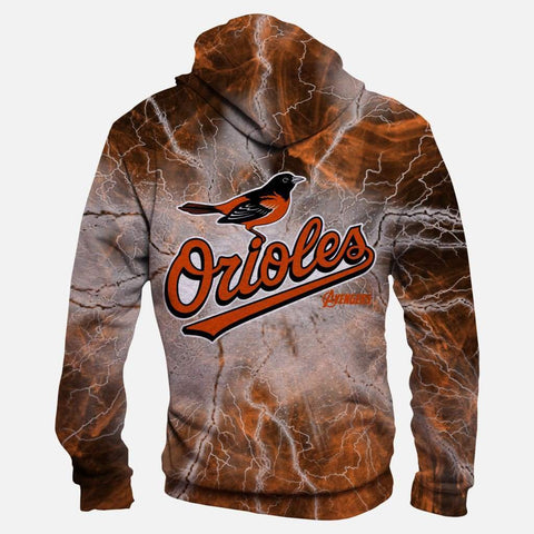 Image of The Avengers Baltimore Orioles Hoodies - Pullover Yellow Hoodie