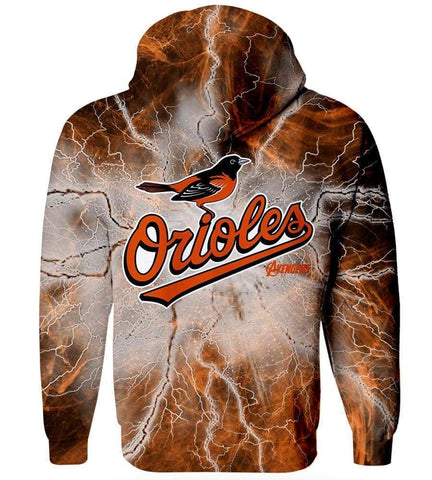 Image of The Avengers Baltimore Orioles Hoodies - Pullover Yellow Hoodie