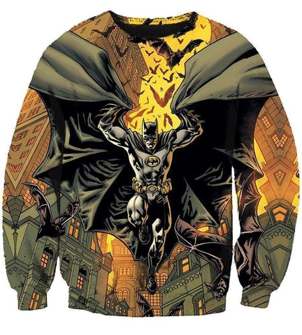 Image of DC Comics Batman Hoodies - Pullover Black Hoodie