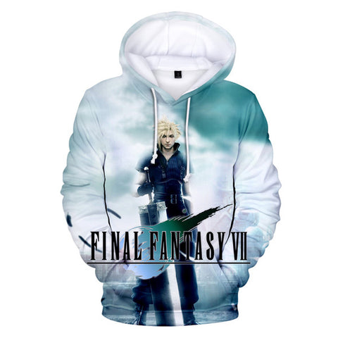 Image of Final Fantasy VII Unisex 3D Printed Squall Leonhart Hoodie Sweatshirt