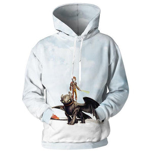 How To Train Your Dragon Hoodies - Anime 3D Print Sweatshirts