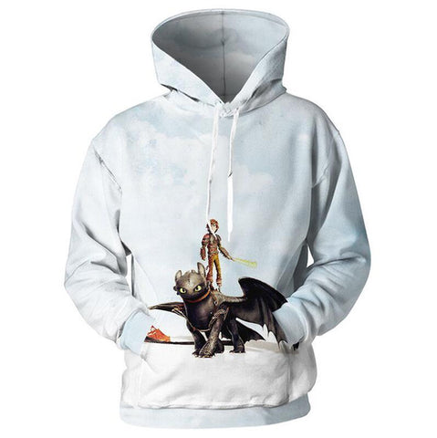 Image of How To Train Your Dragon Hoodies - Anime 3D Print Sweatshirts