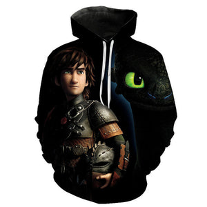 Cartoon Anime How To Train Your Dragon The Hidden World 3D Print Hoodies Men Women Children Casual Cool Sweatshirt Pullover