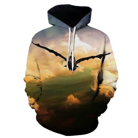 Image of How to Train Your Dragon Hoodies - Cartoon 3D Print Hoody Sweatshirt