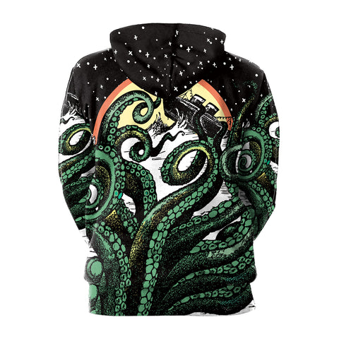 Image of Deep Sea Overlord big Octopus Digital Printing 3D Hoodie