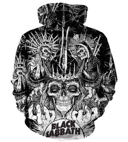 Image of Black Sabbath - 3D Hoodie, Zip-Up, Sweatshirt, T-Shirt #1