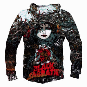 Black Sabbath Hoodies - Pullover Black Hoodie