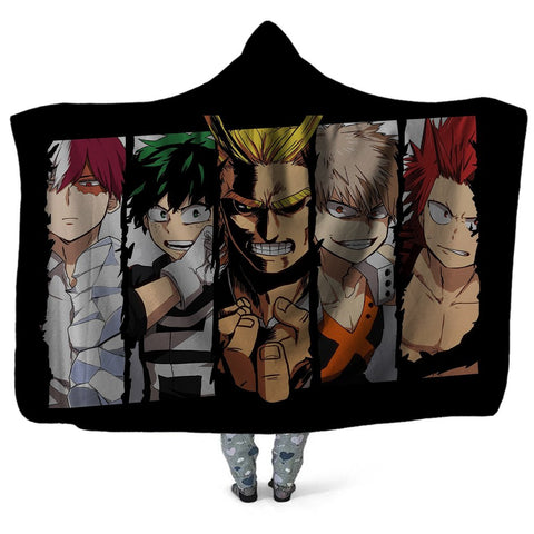 Image of My Hero Academia Hooded Blankets - Characters Boku no Hero Academia Hooded Blanket