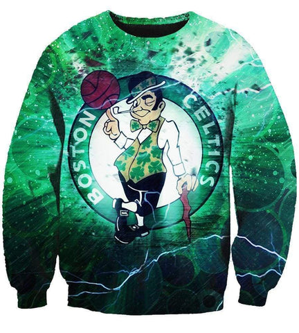 Image of Basketball Boston Celtics Sweatshirts - Basketball Green Sweatshirt