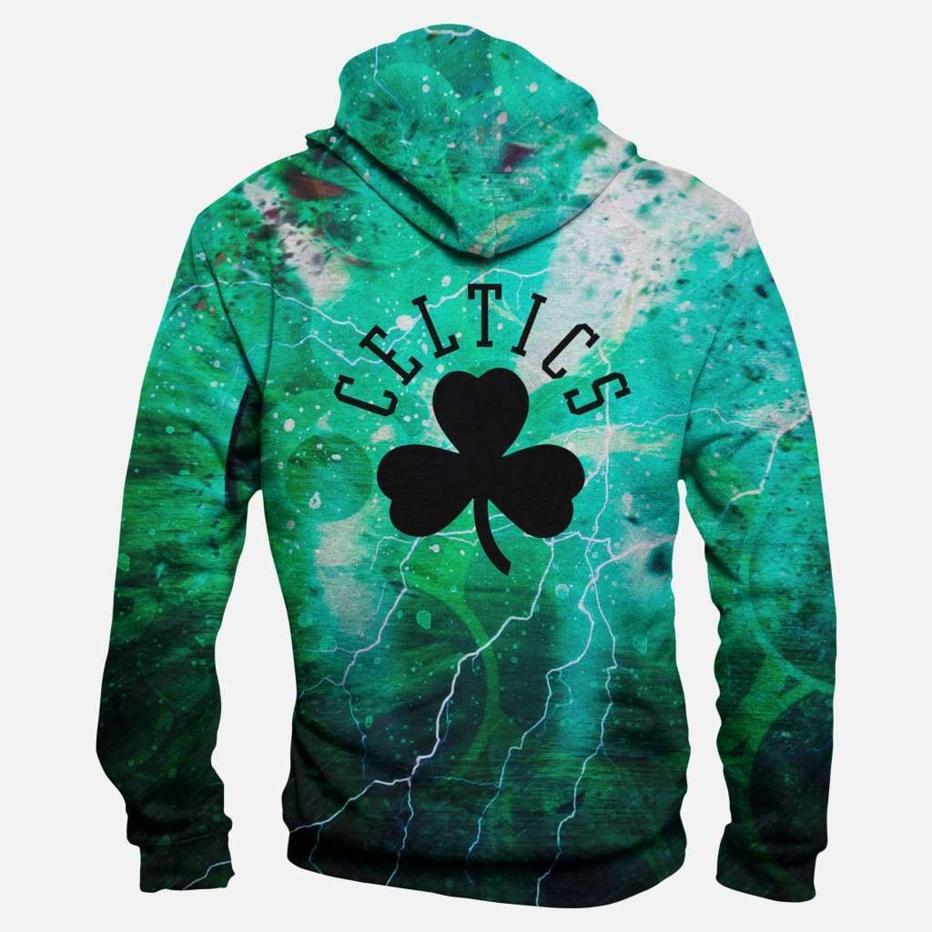 Boston Celtics Full Zip Hoodie Hooded Sweatshirt - Dota 2 Store
