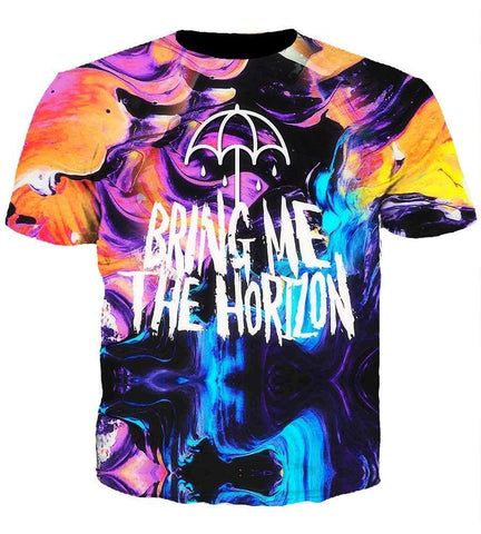 Image of Bring Me The Horizon Hoodies - Pullover Colorful Hoodie