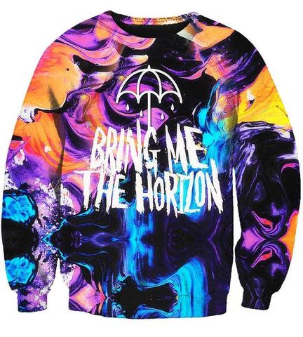 Image of Bring Me The Horizon Hoodies - Pullover Colorful Hoodie