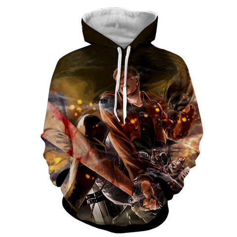 Image of Attack on Titan Hoodie - Anime Hooded Pullover