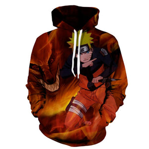 Naruto Casual Hoodie Anime - 3D Sweatshirt